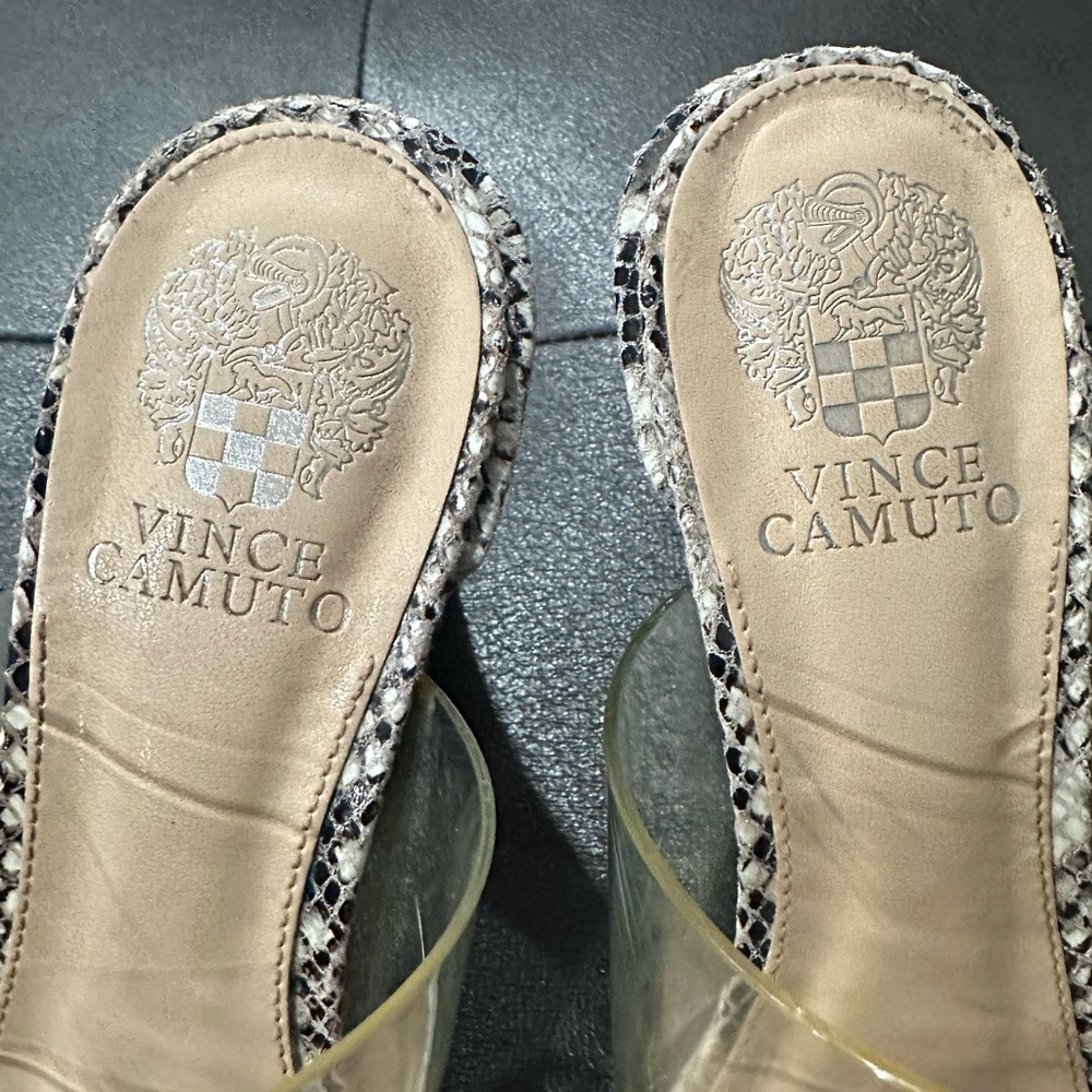 Vince Camuto Snakeskin Print Women's Heels - Picture 7 of 8